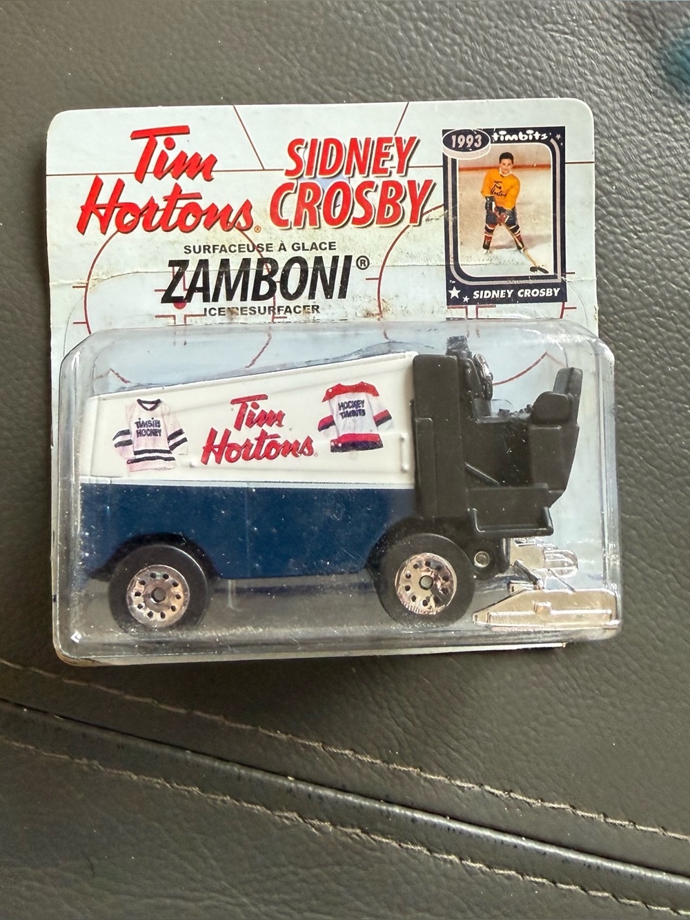 Sidney Crosby Zamboni Toy - White & Blue